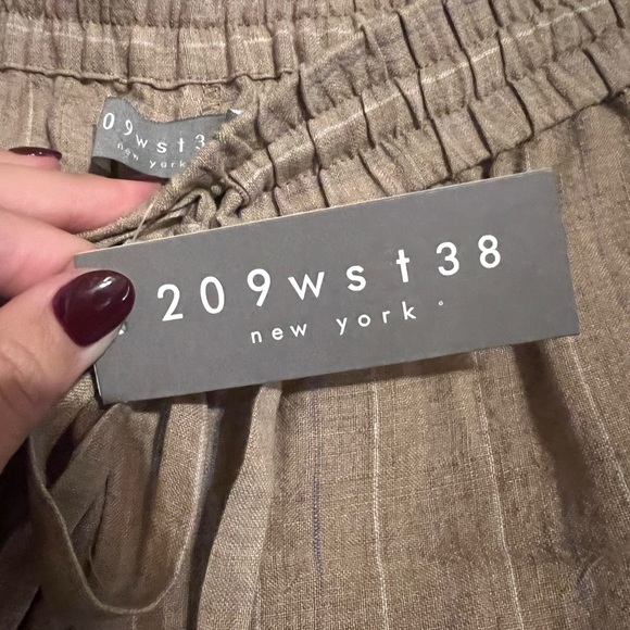 209wst38 Khaki Drawstring Shorts - Picture 3 of 4